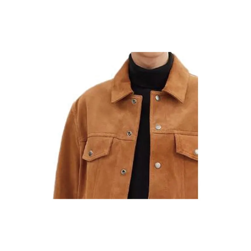 COACH SS24 Leather Jacket Men's Umber-4