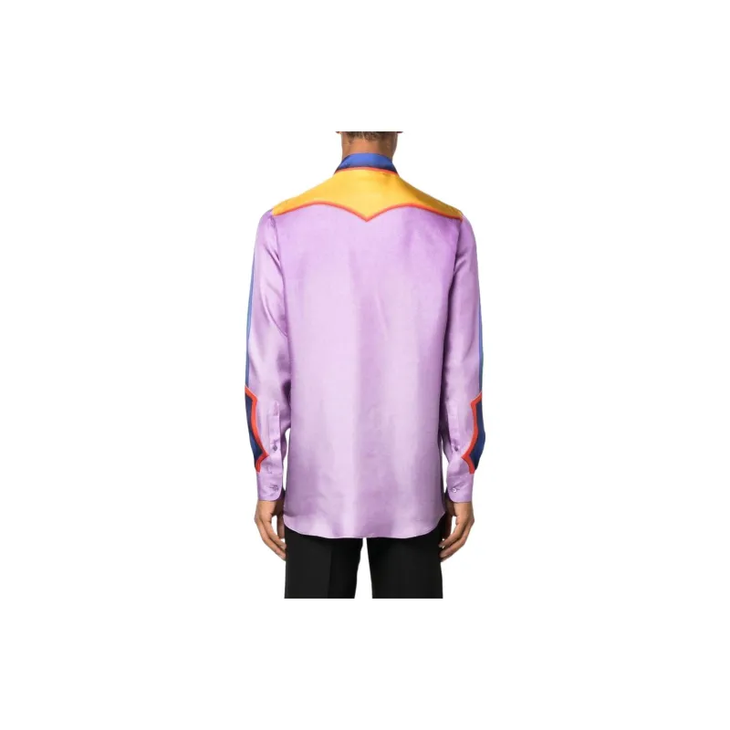 MOSCHINO Shirts Men Purple-2