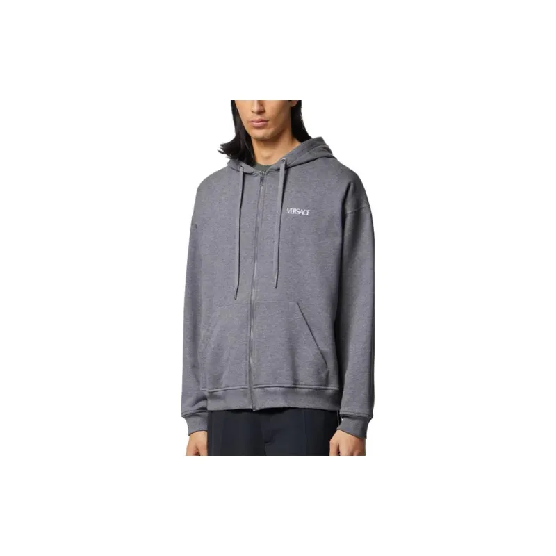 VERSACE Sweatshirts Men Gray-3