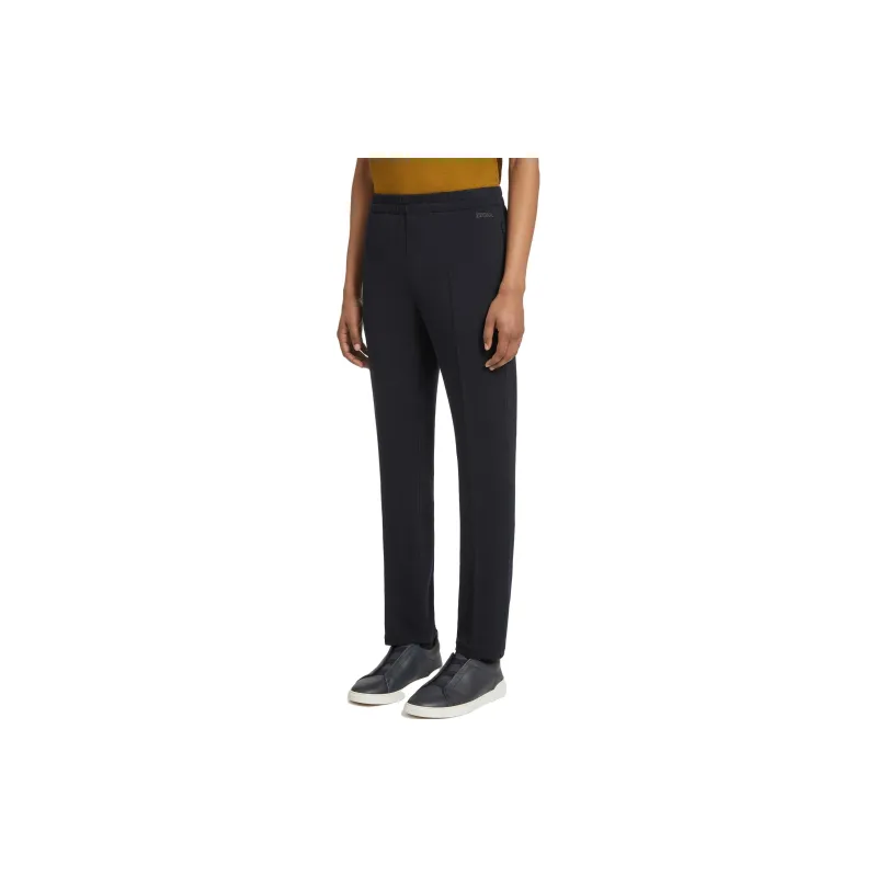 Zzegna Casual Pants Men's Marine Blue-3