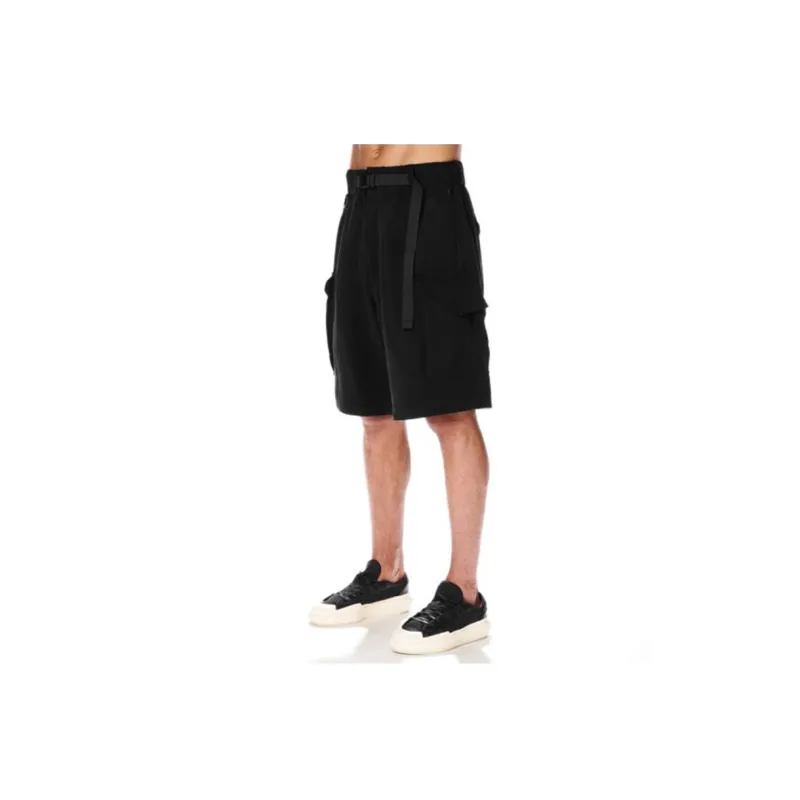 Y 3 Belted Bermuda Cargo Shorts-4