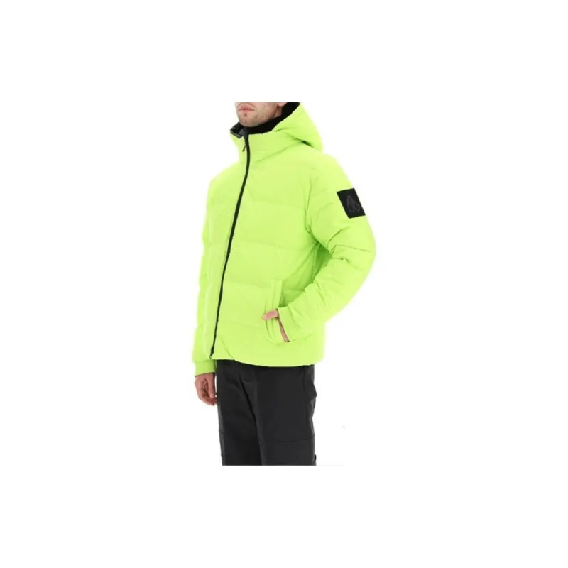 Moose Knuckles FW21 Solid Color Hooded Down Jacket Men's Black-3