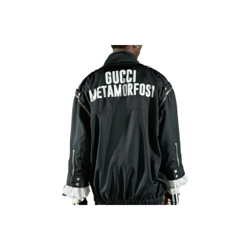 GUCCI Metamorfosi Printed Detachable Sleeved Jacket-3