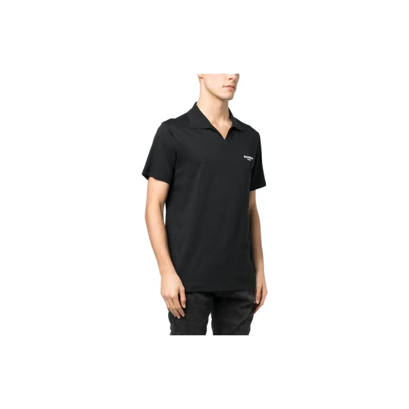 BALMAIN FW22 Polo Shirt Men's Black-3