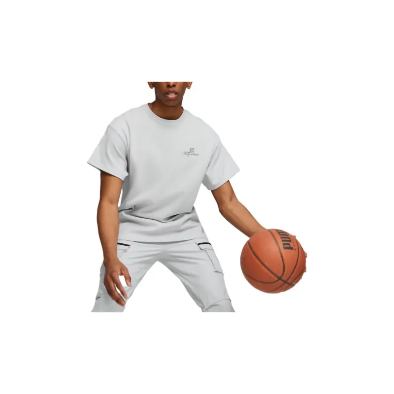 PUMA Basketball Jerseys Men Gray-3