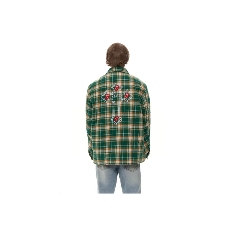 False Perception Jackets Coats Unisex Green-3