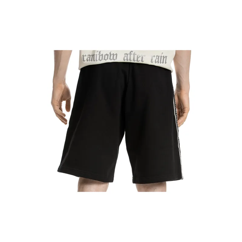 LIUREGALI Casual Shorts Men Black-4