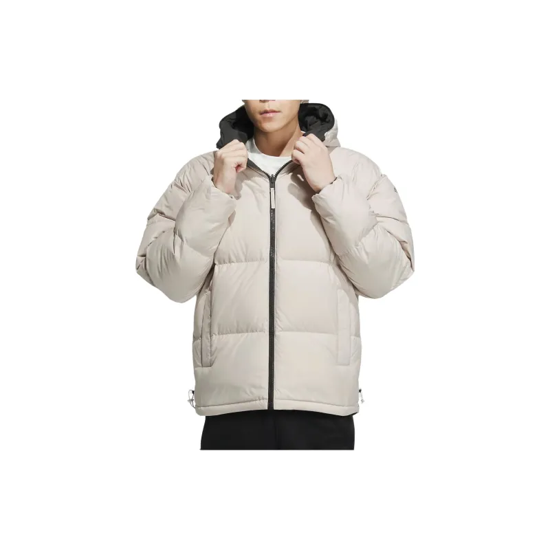 Adidas Down Jacket Men's Light Khaki/Black-4