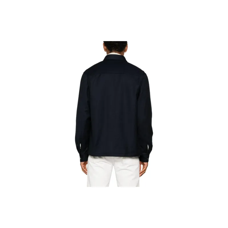 Ermenegildo Zegna Buttoned Long Sleeved Overshirt-3