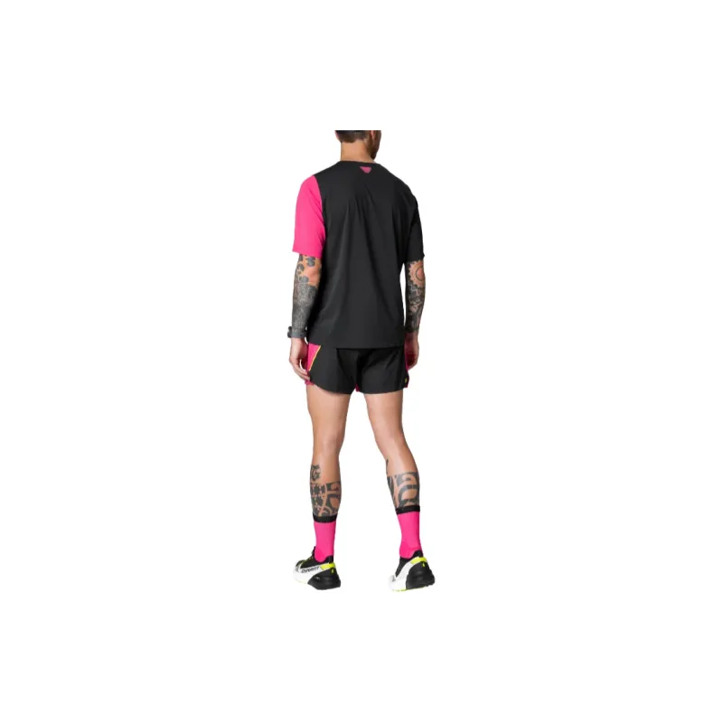 DYNAFIT DNA 2in1 Split Shorts Sports Shorts Men's Pink-2
