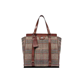 THE BRIDGE Fabric Tote Bag Shopping Bag Handbag Men's Brown & Multicolor