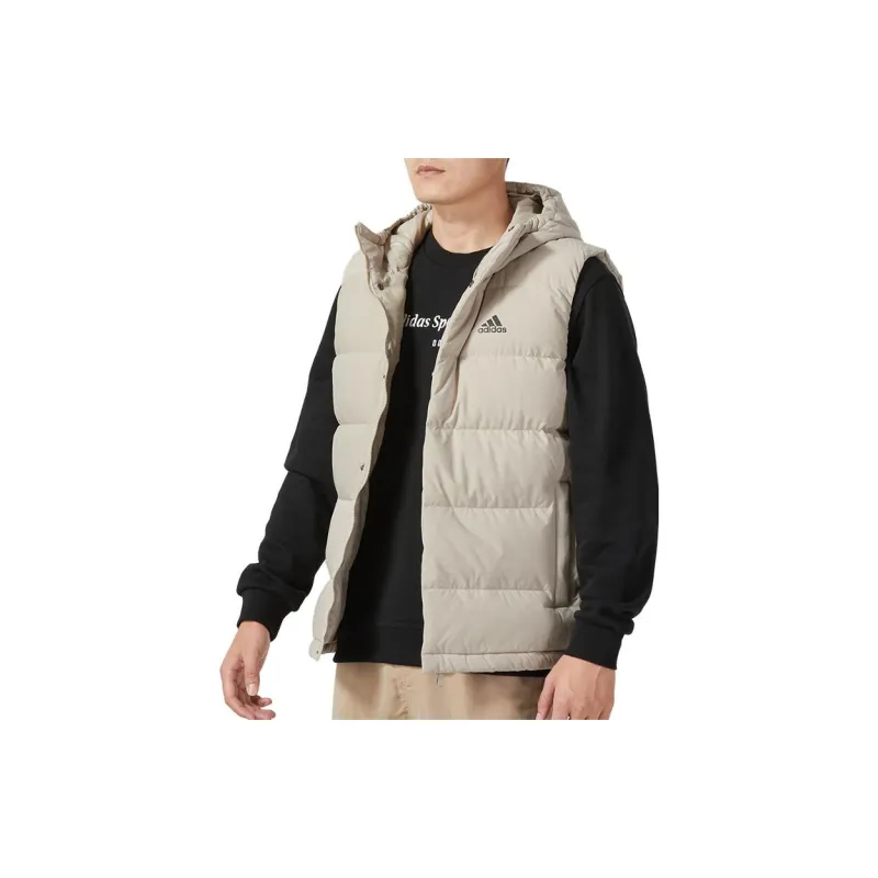 Adidas Vests Men Gray-4