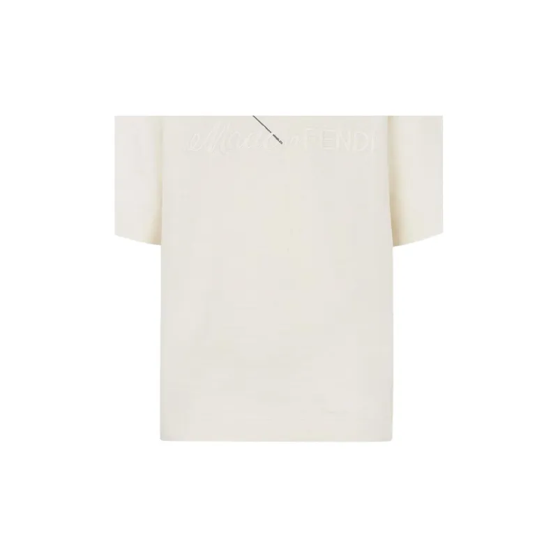 FENDI T Shirts Men White-7