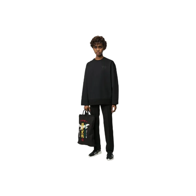 Y 3 Sweatshirts Men Black-2