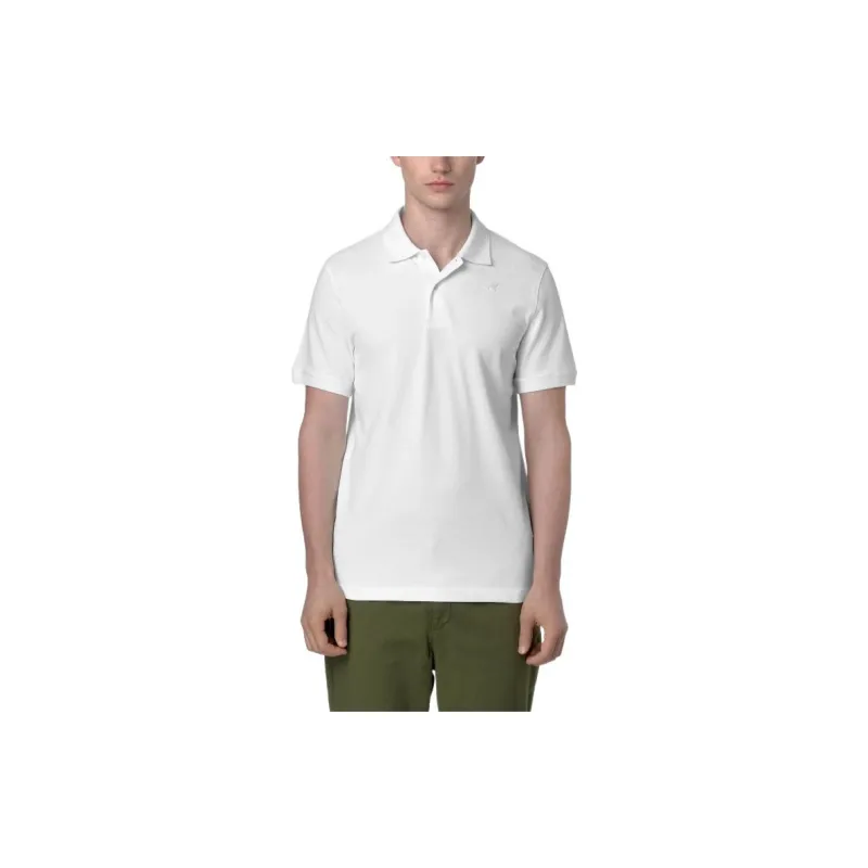 K WAY Polo Shirts Men White-1