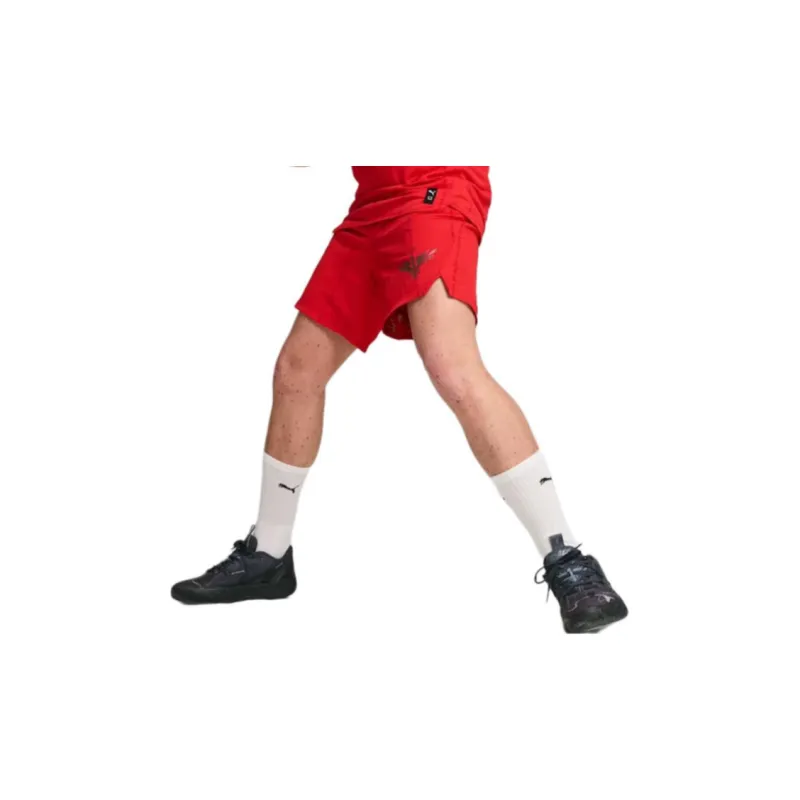 PUMA Melo Alwayz On Men's Basketball Shorts Basketball Shorts Men's Red-3