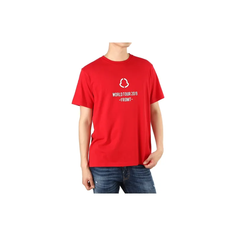 Moncler T-Shirts Men Red-2