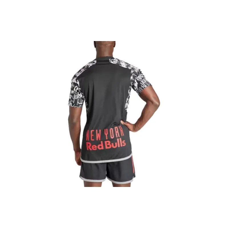 Adidas New York Red Bulls Soccer Jerseys Men Black-3