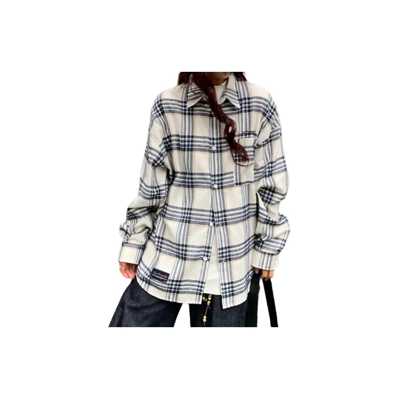RED DRAGONFLY Shirt Unisex Black White Plaid-2