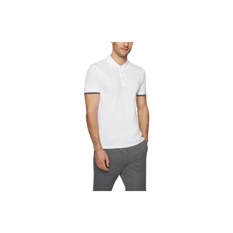 HUGO BOSS Polo Shirts Men White-1