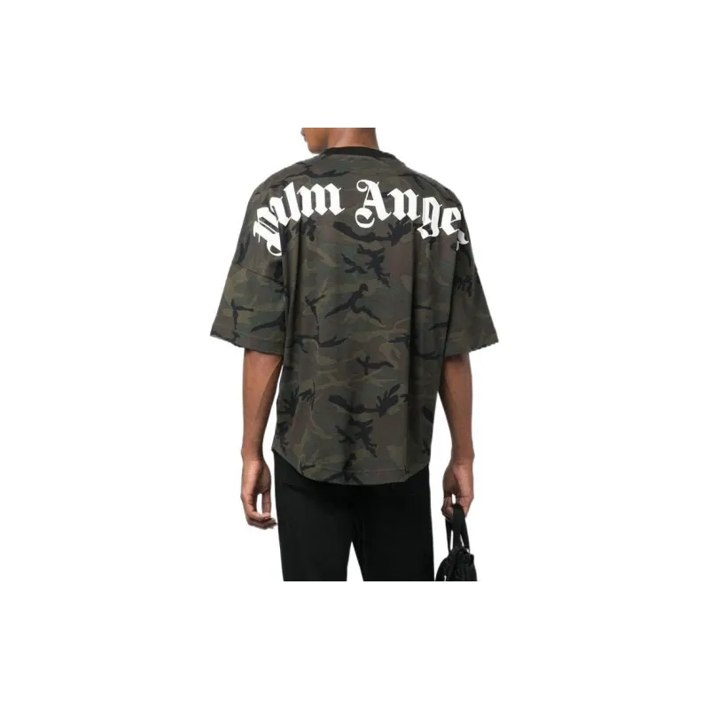 PALM ANGELS Camo Classic Logo Over T shirt-2