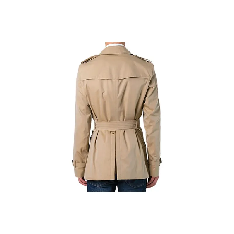 Burberry Trench Coat Men's Khaki-4