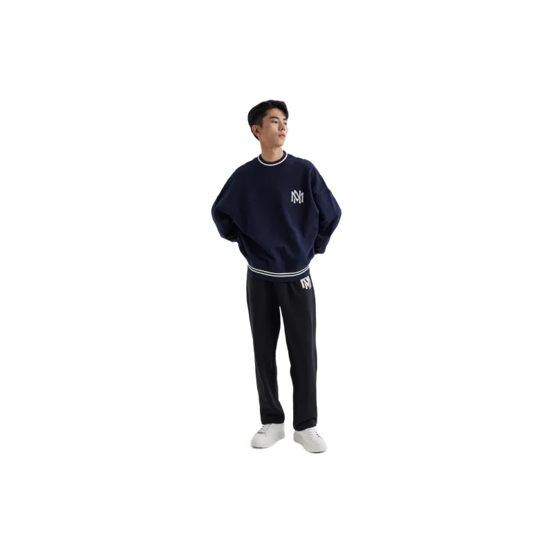 Mitchell Ness Sweatshirts Unisex Navy Blue-5