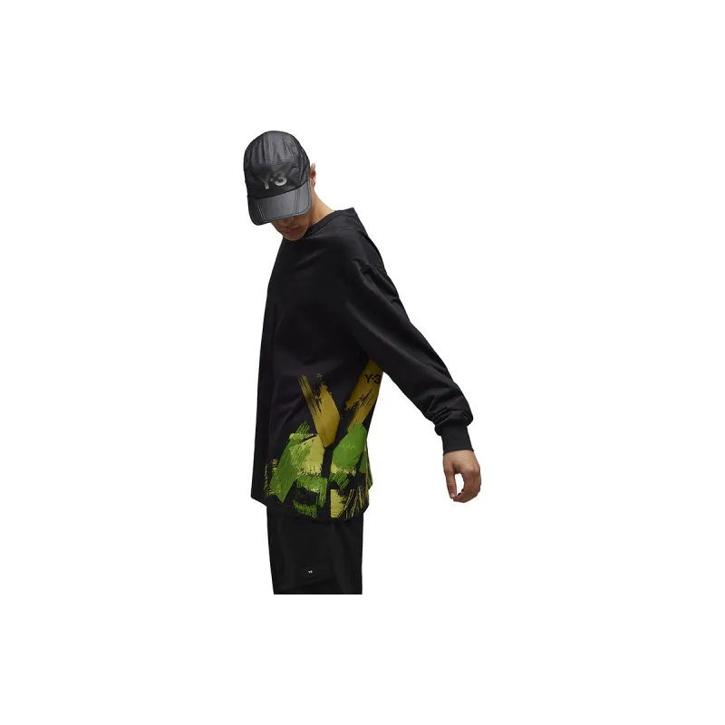 Y 3 Graphic print Long sleeve T shirt-3