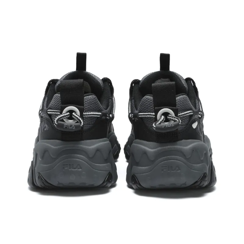 FILA Cat Paw 5th Generation Slip Resistant Moisture Wicking Coverage Low Top Running Shoes Men's Black Gray-4