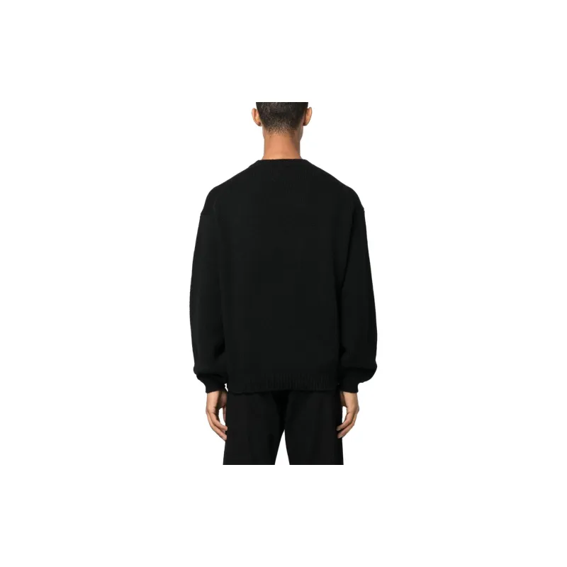KENZO Logo Intarsia Knitted Crewneck Jumper-2