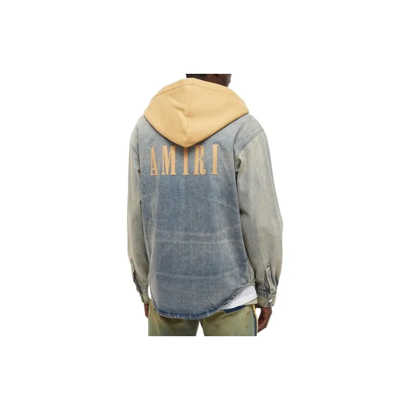 AMIRI Denim Jackets Men Light Blue-1