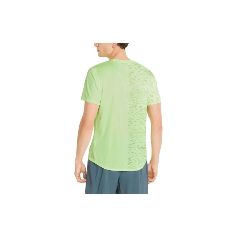 PUMA Running Graphic T Shirt Men's Grass Green-4