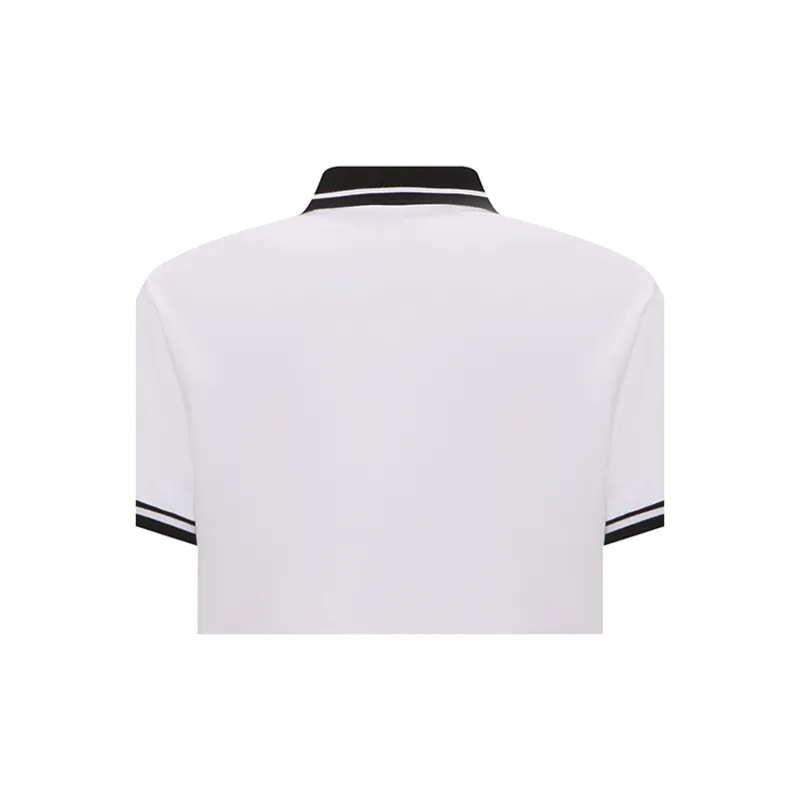 VERSACE JEANS COUTURE Men Logo-Print Cotton Polo Shirt White-7