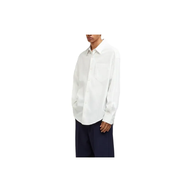 AMIPARIS Pocket Long sleeve Cotton Shirt-3