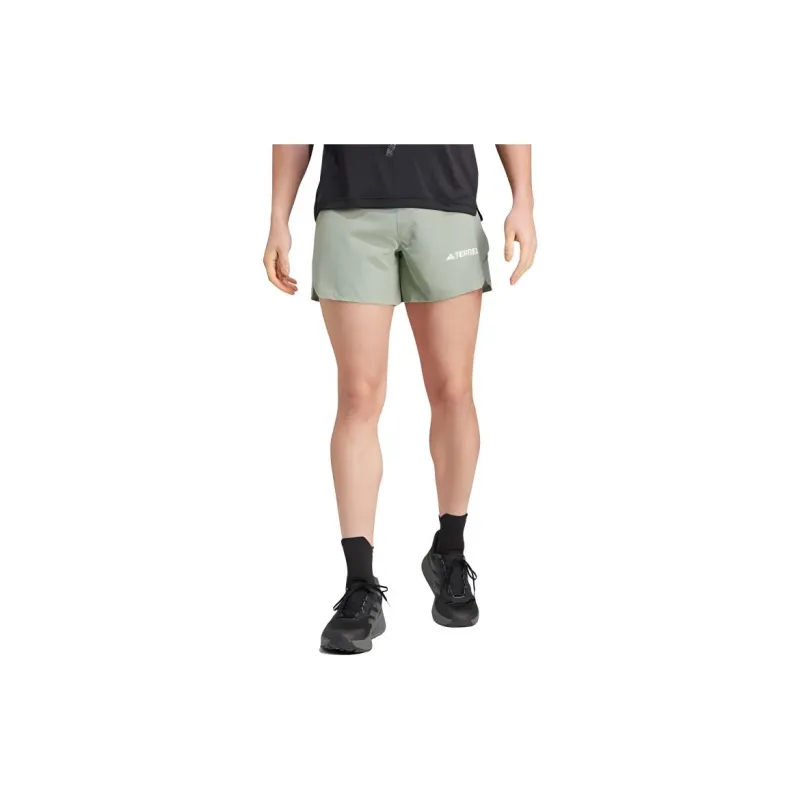 Adidas TERREX TECHROCK PRO TRAIL SHORTS Casual Shorts Men's Silver Green-4