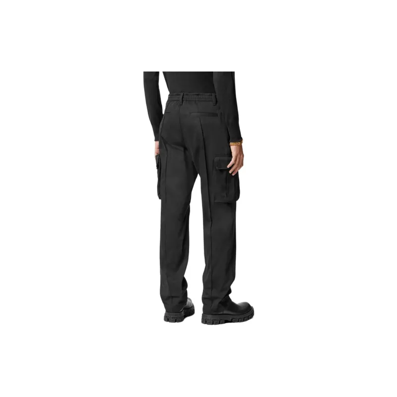 VERSACE Pressed Crease Drop Crotch Trousers-2