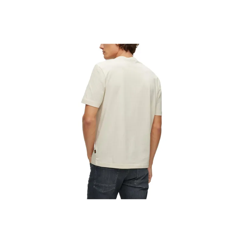 HUGO BOSS T-Shirts Men Beige Yellow-1