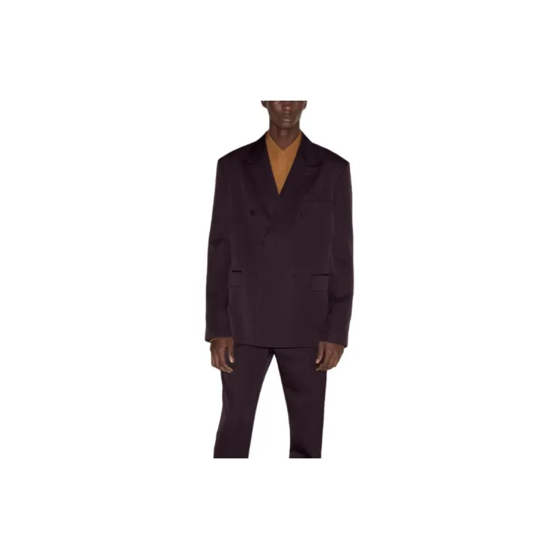 GUCCI Business Suits Coats Men's Purple-4
