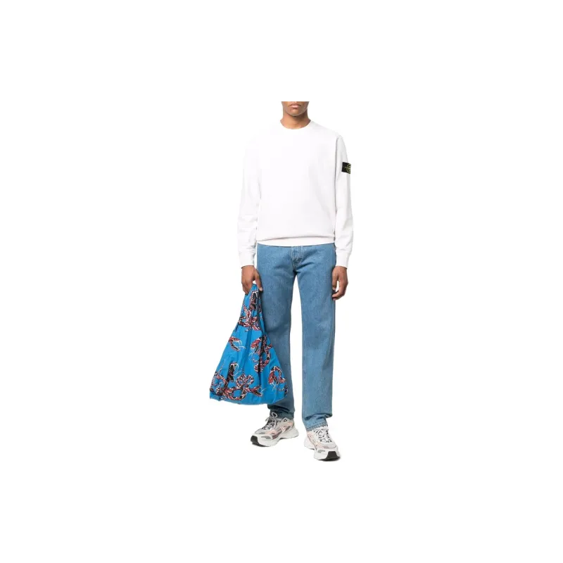 STONE ISLAND Garment Dyed Cotton Fleece Crewneck-2
