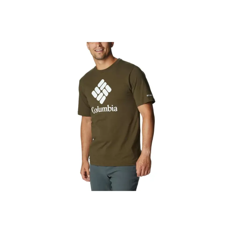 Columbia T Shirts Men Dark Olive Green-2