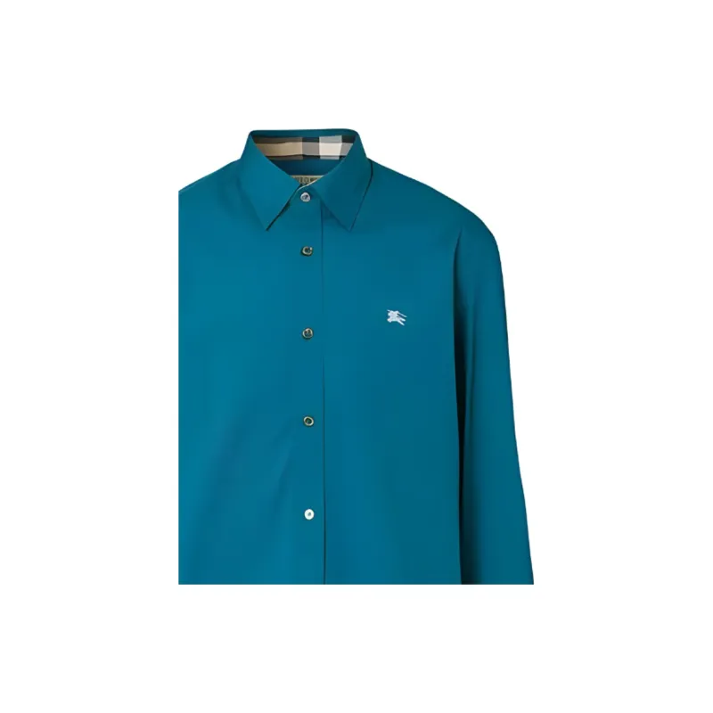Burberry Shirts Men Teal-4