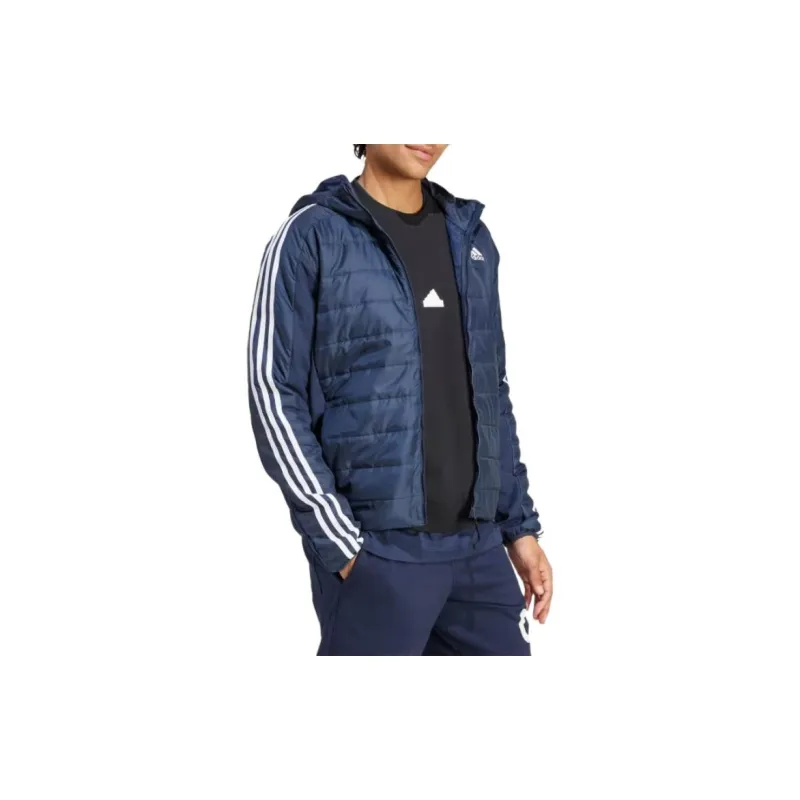 Adidas Free Shipping With AdiClub Essentials 3-Stripes Insulated Hooded Hybrid Jacket-2