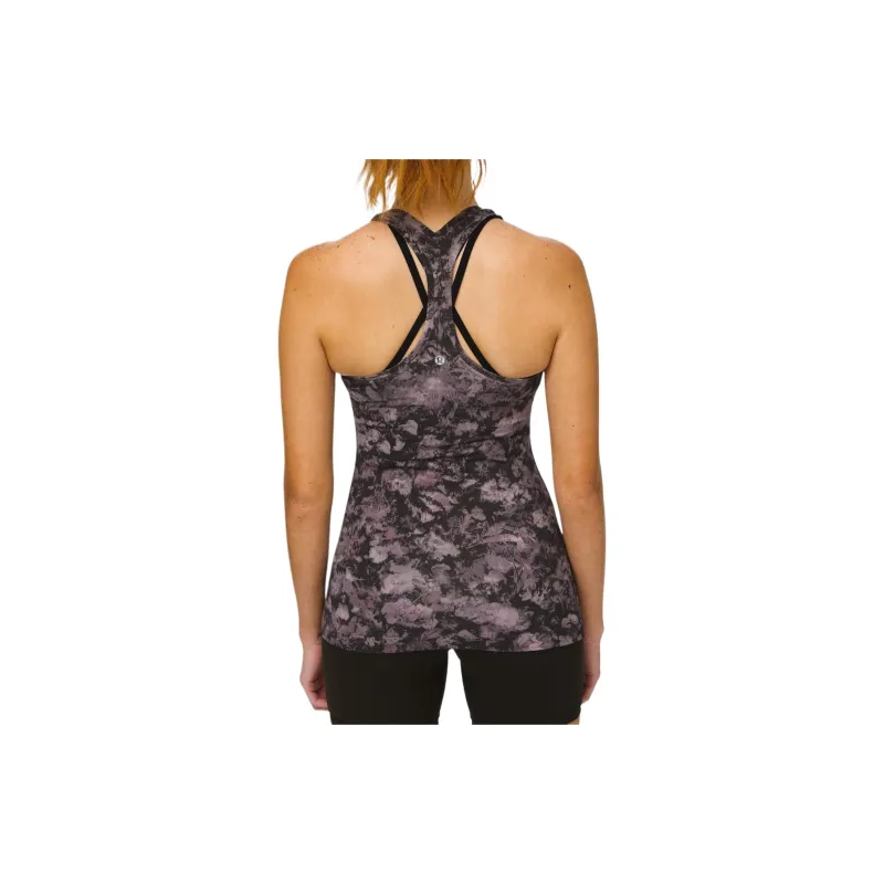 Lululemon Cool Racerback Sport Vests Women's Floral Phantom Ice Gray Mélange-1