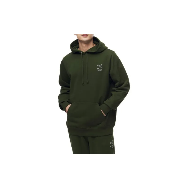 Maison Kitsune X PUMA Sweatshirts Unisex Green-3