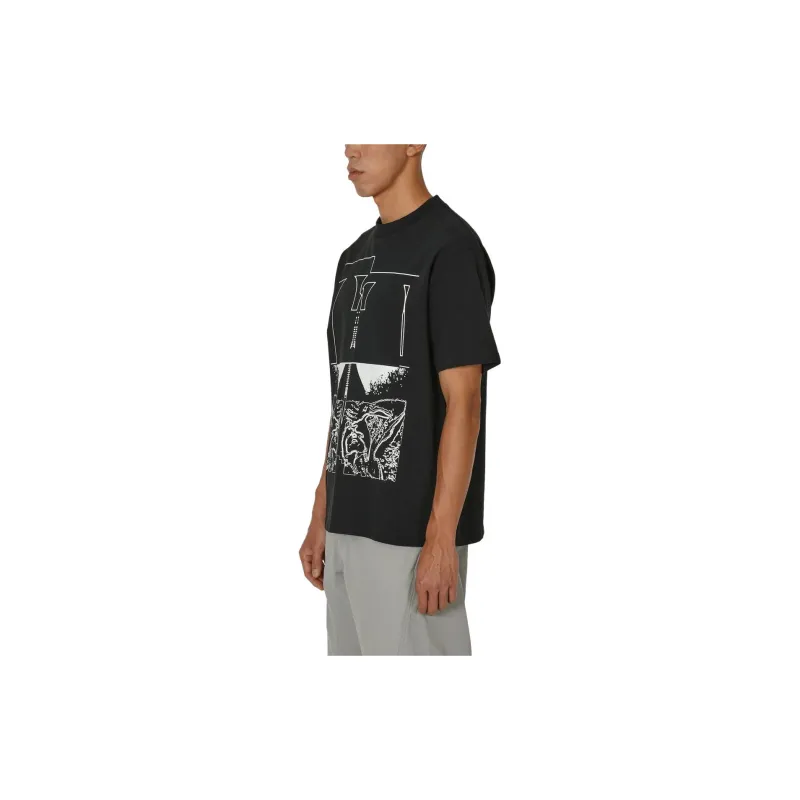 Cav Empt Drop Shoulder Sleeve T Shirt Unisex Black-1