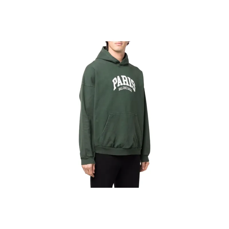 Balenciaga Sweatshirt Regular Fit Men's Green-2