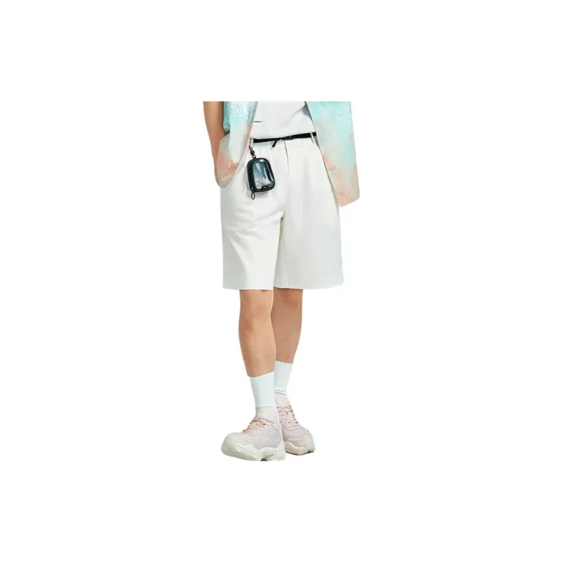 PUMA x POP MART Casual Shorts Men's Pure White-3