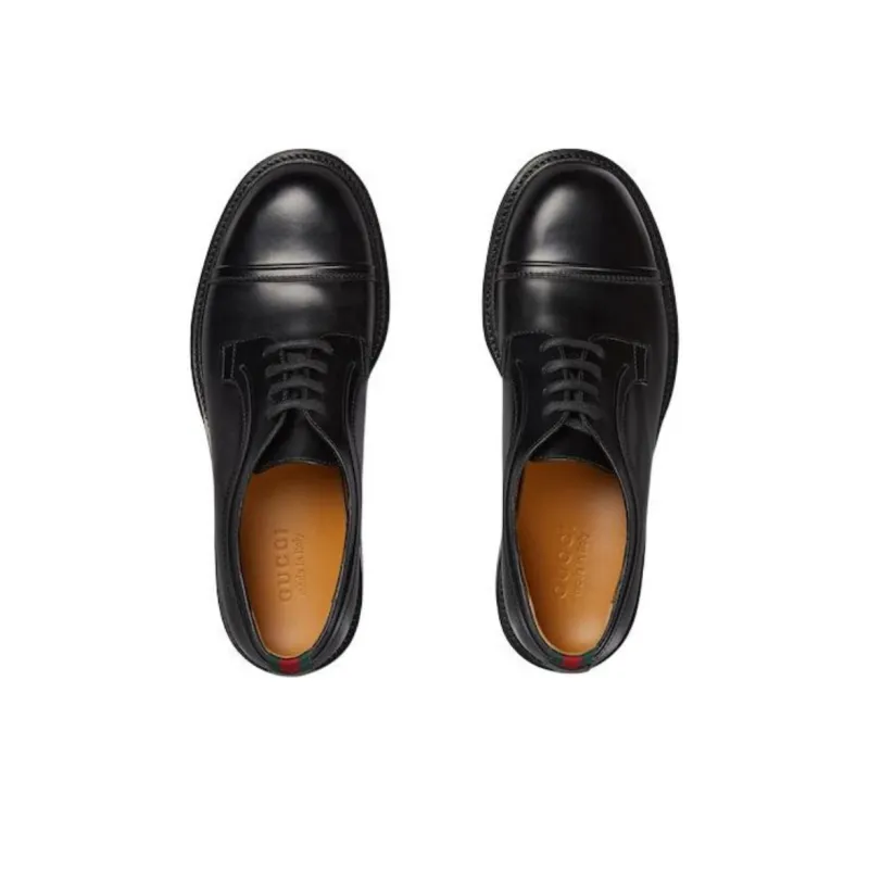 GUCCI Web Dress Shoes Men's Black-3