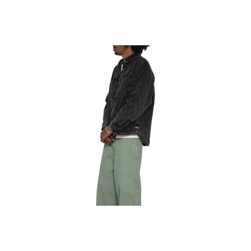 Stussy Quilted Denim Shirt-4