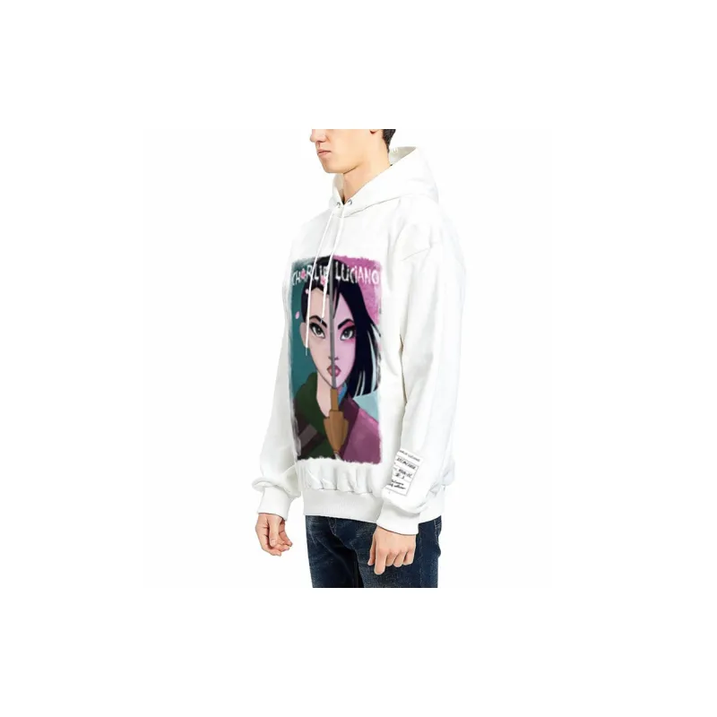 Charlie Luciano Sweatshirt Unisex White-3